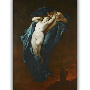 Reprodukcija „Paolo ir Francesca Da Rimini“, Paul Gustave Dore