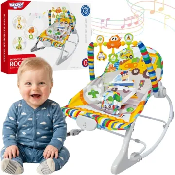Woopie Baby supamas gultukas su vibracija, melodijomis, žaislų arka ir saugos diržais