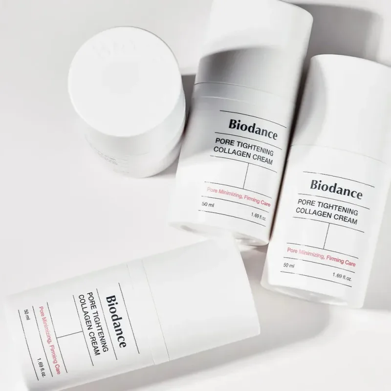 Biodance Pore Tightening Collagen Cream – poras mažinantis veido kremas · 2