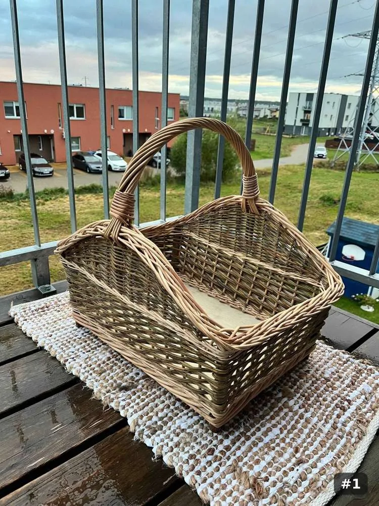 Malkų pintinė su rankena
