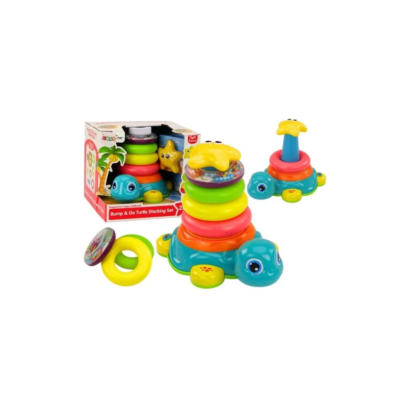 Pyramid Riding Turtle 2in1 Dėlionė Ratai Šviesos Garsai · 1
