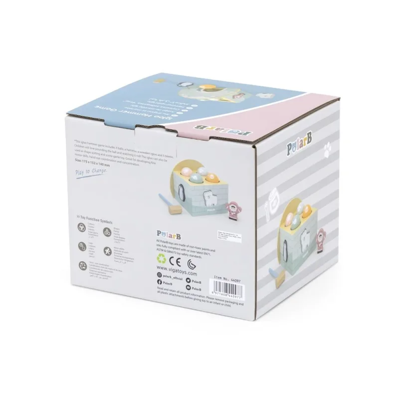 Edukacinis plaktuko žaislas Viga 44097 PolarB Igloo · 3