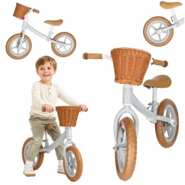 Balansinis dviratis Trike Fix Balance su krepšeliu, rudas
