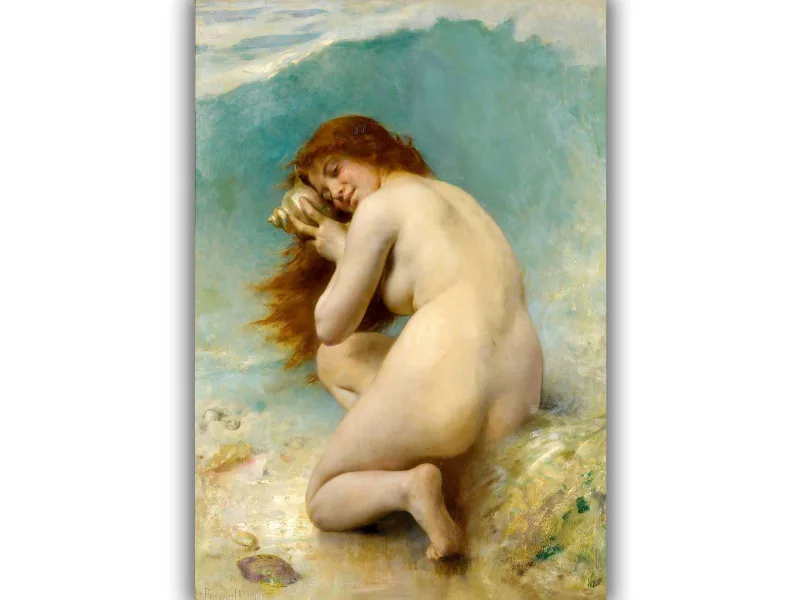 Reprodukcija „Vandens nimfa“, Léon Jean Basile Perrault (1898)