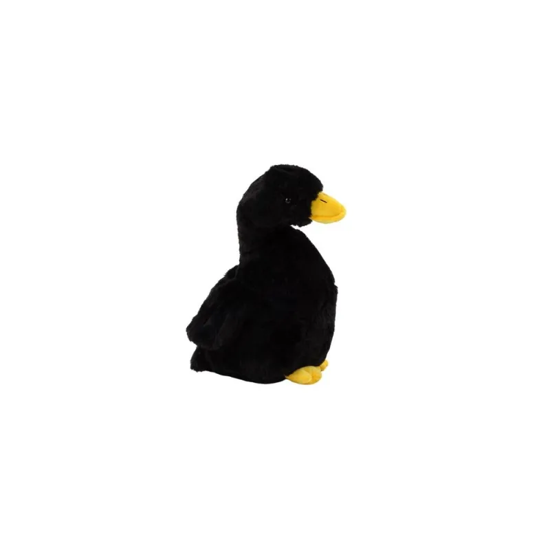 Juodas pliušinis žąsų talismanas Cuddly Plush Plush Antis 30cm · 1