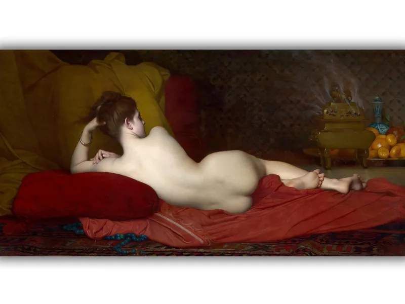 Reprodukcija „Odaliska“, Jules Joseph Lefebvre, (1874)