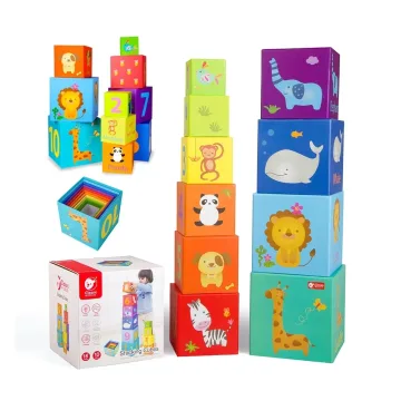 CLASSIC WORLD Magic Box Blocks Dėlionės bokšto dėžė Edukacinis žaislas