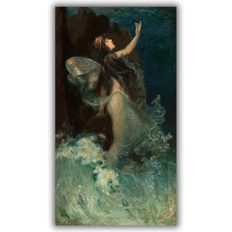 Reprodukcija „Vandens nimfa“, Paul Swan, (1907)