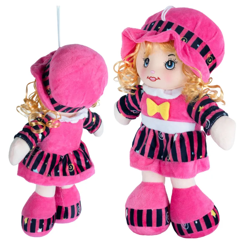Minkštas žaislas Skudurinė lėlė Lena, 35 cm