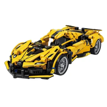 Konstruktorius Geltonas sportinis automobilis 422 el.