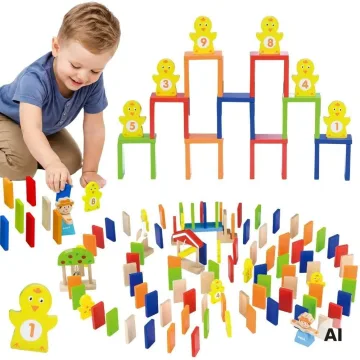 Medinė domino trasa VIGA, 122 vnt