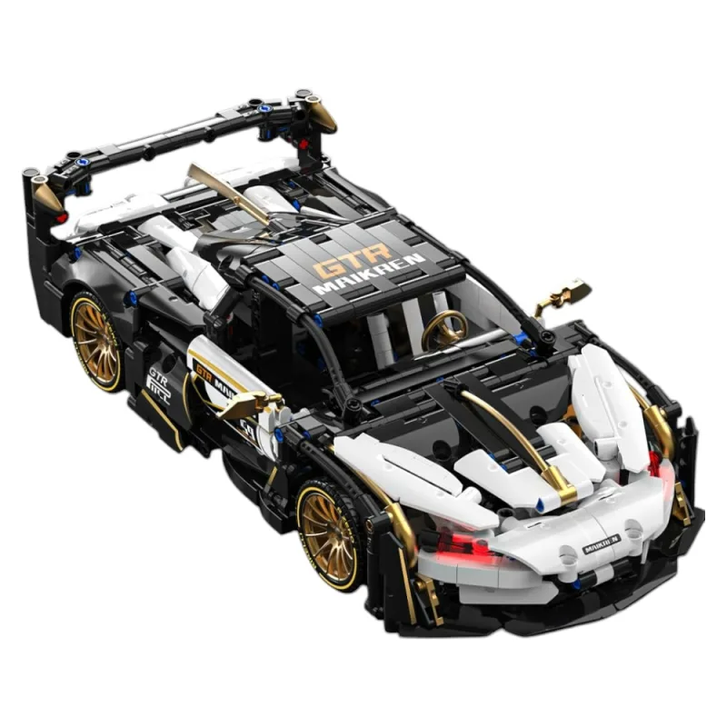 Konstruktorius Sportinis automobilis, baltos/juodos spalvos 1242 el. · 1