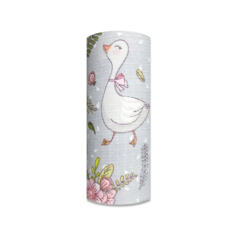 Sauskelnės - 29330 - TETRA PRINT - EGA - GOSSE & FLOWERS - GREY - dydis 70x80 cm · 1