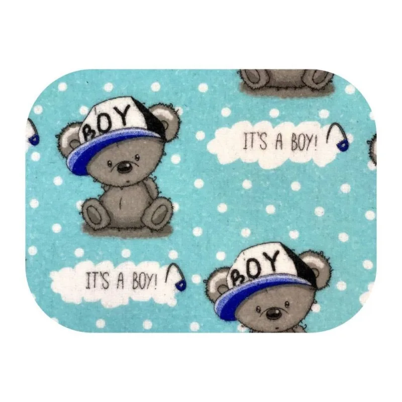 Sauskelnės - 17450 - FLANEL PRINT - EGA - BOY - TURKUS - dydis 70x80 cm · 1