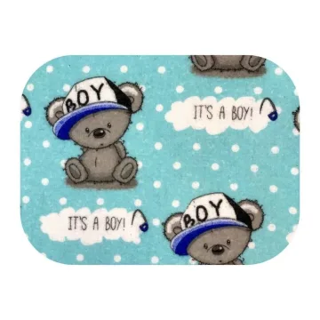Sauskelnės - 17450 - FLANEL PRINT - EGA - BOY - TURKUS - dydis 70x80 cm