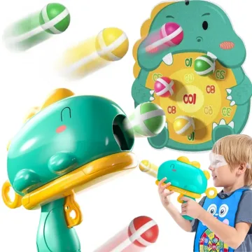 WOOPIE dinozaurų šautuvas su taikiniu