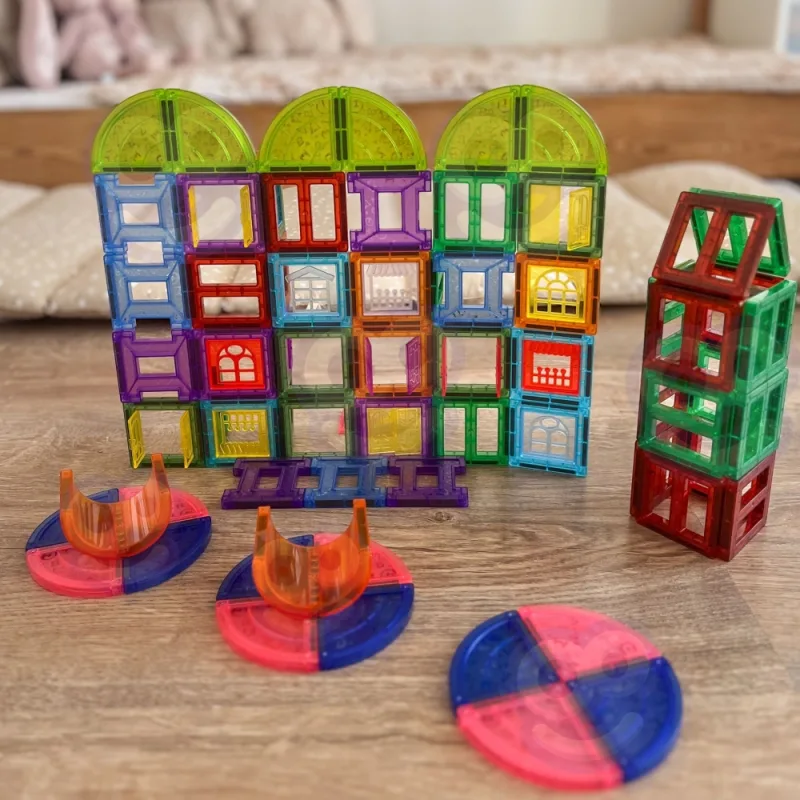 Magnetinis konstruktorius WOOPIE 3D Pilis, 100 vnt · 2