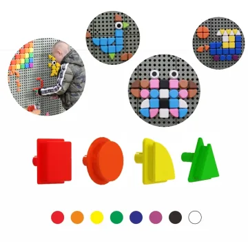 STEM plokščių priedai MASTERKIDZ Geometric Elements 8 Spalvos 256 vnt