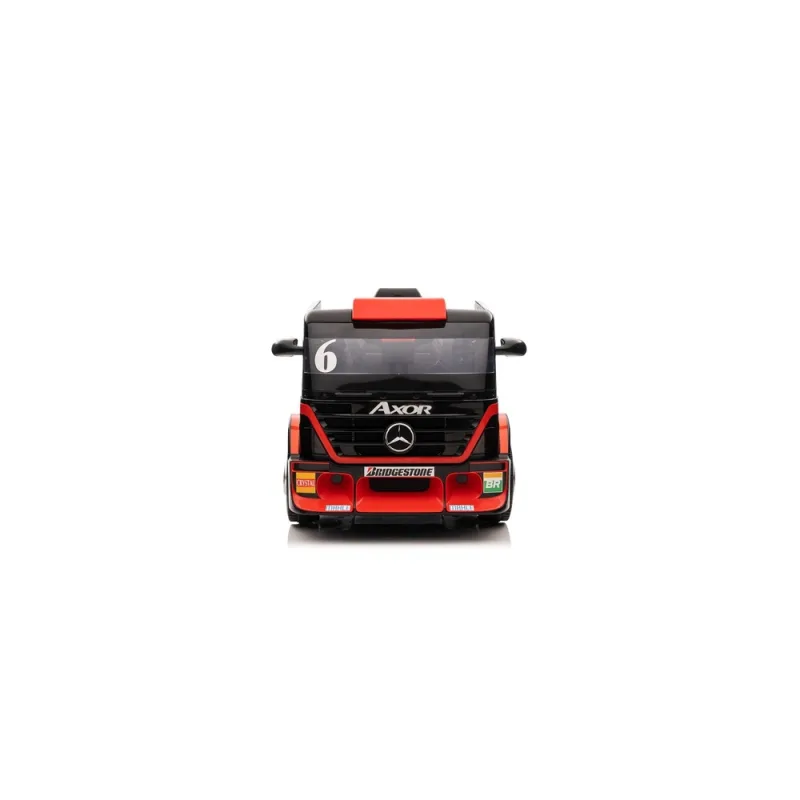 Elektromobilis Mercedes + puspriekabė XMX622B LCD, Red · 2