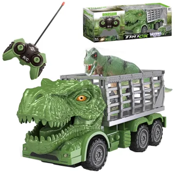Nuotoliniu būdu valdomas RC automobilis WOOPIE Dinozauras (žalias) + figūrėlė