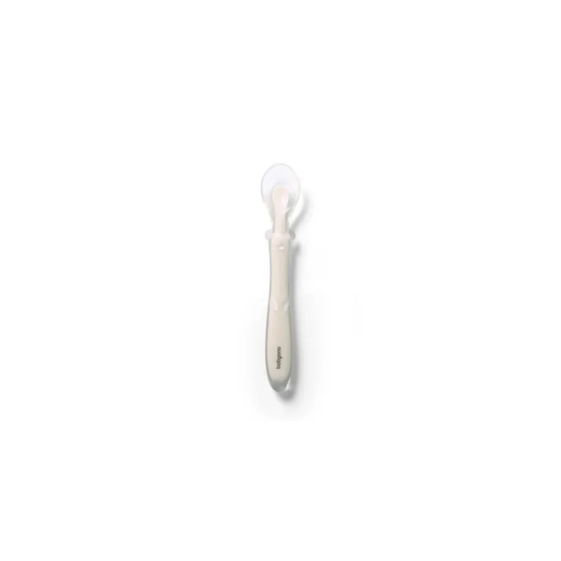 Elastingas silikoninis šaukštelis BabyOno 785/04, smėlio sp. · 1