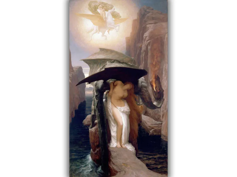 Reprodukcija „Persėjas ir Andromeda“, Frederic Leighton (1891)