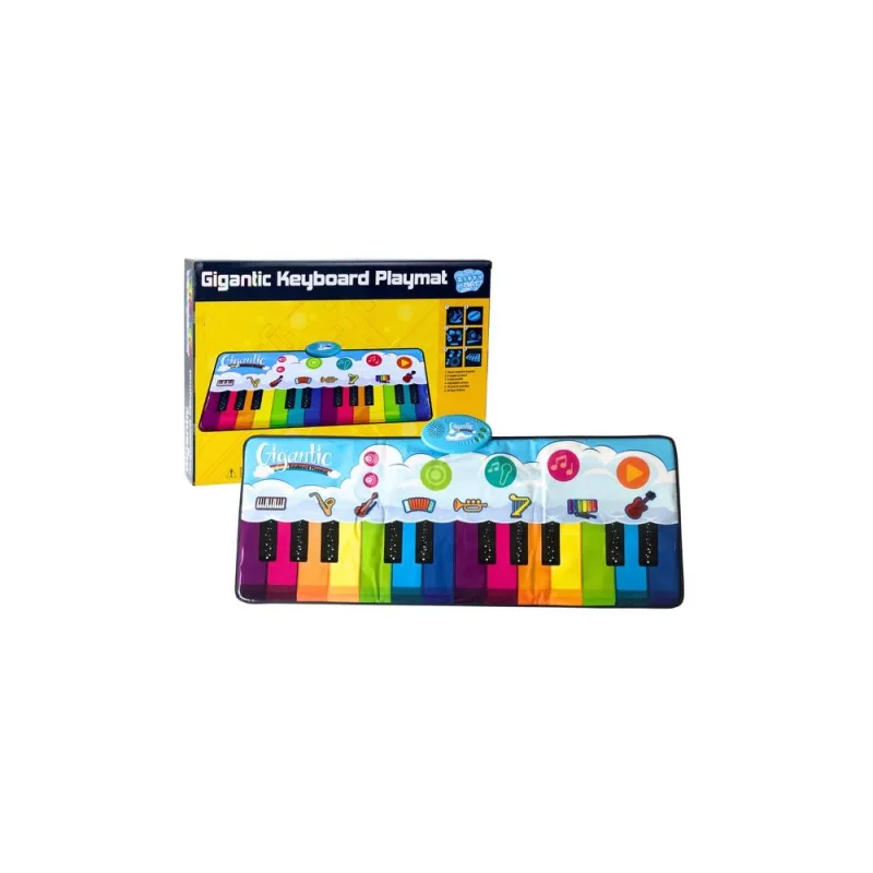 Mokomasis šokių kilimėlis Vaivorykštės pianino instrumentai 10 melodijų · 1