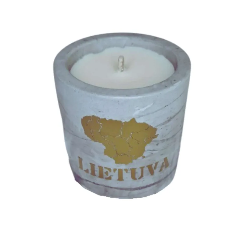 Rankų darbo sojų vaško žvakė Lietuva, 180 g