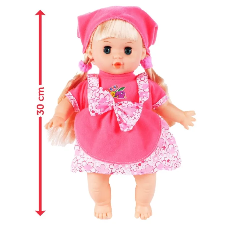 Šviesiaplaukė lėlė Ania su šukuojamais plaukais ir priedais, 30 cm · 2