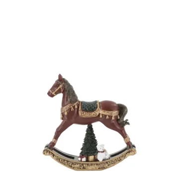 Figūrėlė supamasis arkliukas 5 — H14/L14/W3.5 cm