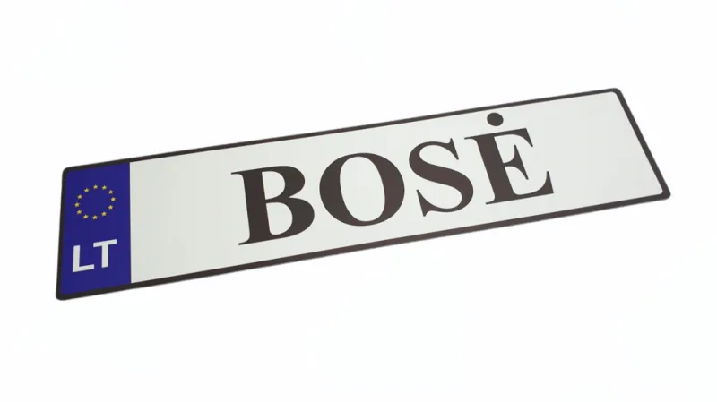 Suvenyriniai automobilio numeriai „BOSĖ“