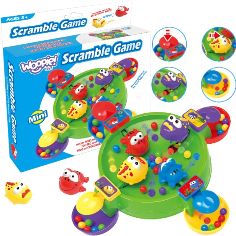 Stalo žaidimas WOOPIE Hungry happy frog and crocodiles nuo 3 m. · 1