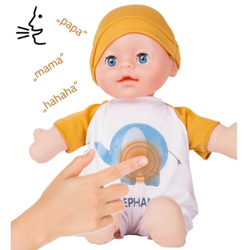 Minkšta lėlė kūdikis su garsais, 30 cm · 3