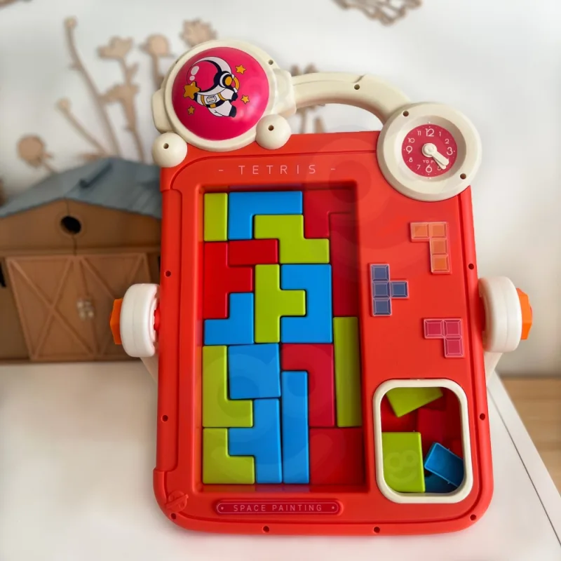 Dvipusė piešimo lenta Tetris žaidimas WOOPIE 2in1 Oranžinė · 3