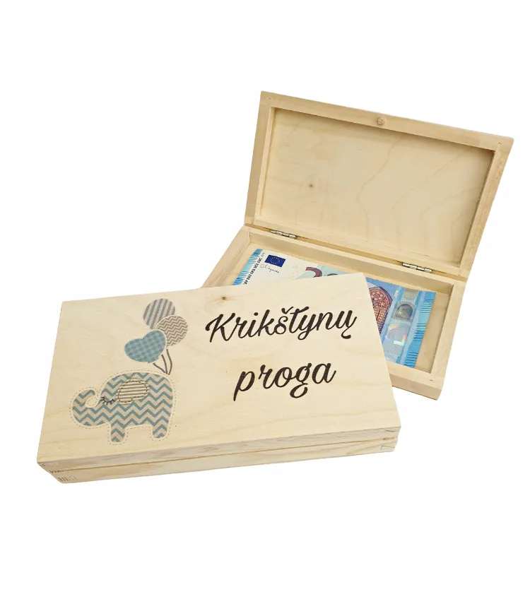 Pinigų dėžutė „Krikštynų proga“