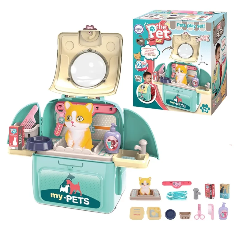 WOOPIE Kitten Nešiojamasis grožio salonas 2in1 kuprinėje Transporter · 1