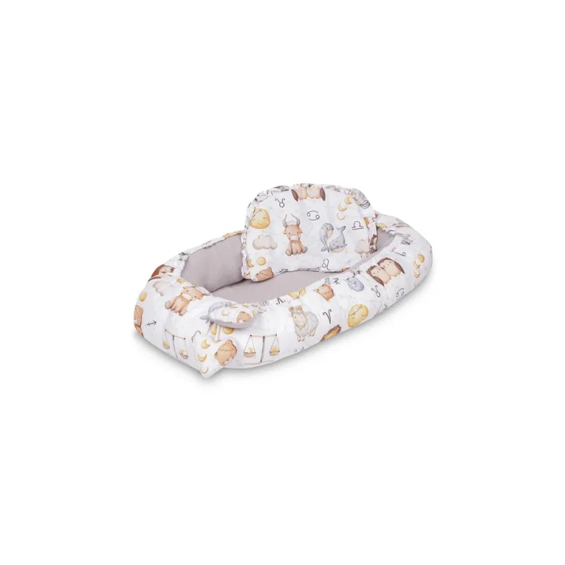 Lopšiukas Sensillo MUSLIN  80x45cm, Zodiako ženklai + pagalvė · 1
