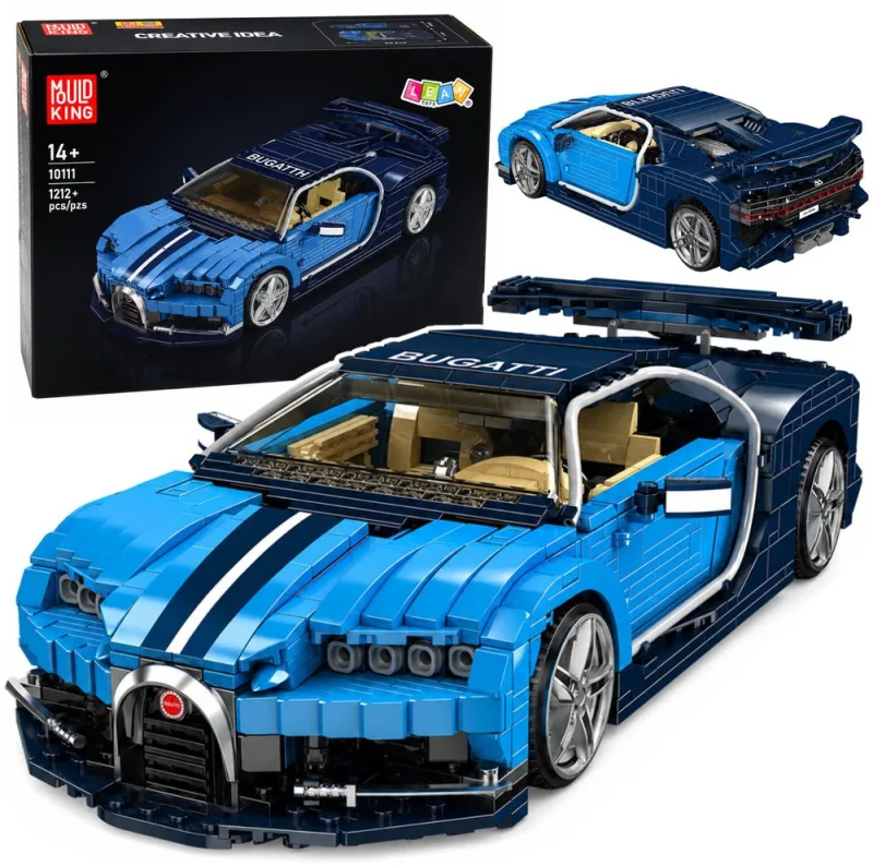 „Blue Supercar 1212“ – sportinio automobilio konstruktorius iš 1212 detalių · 1