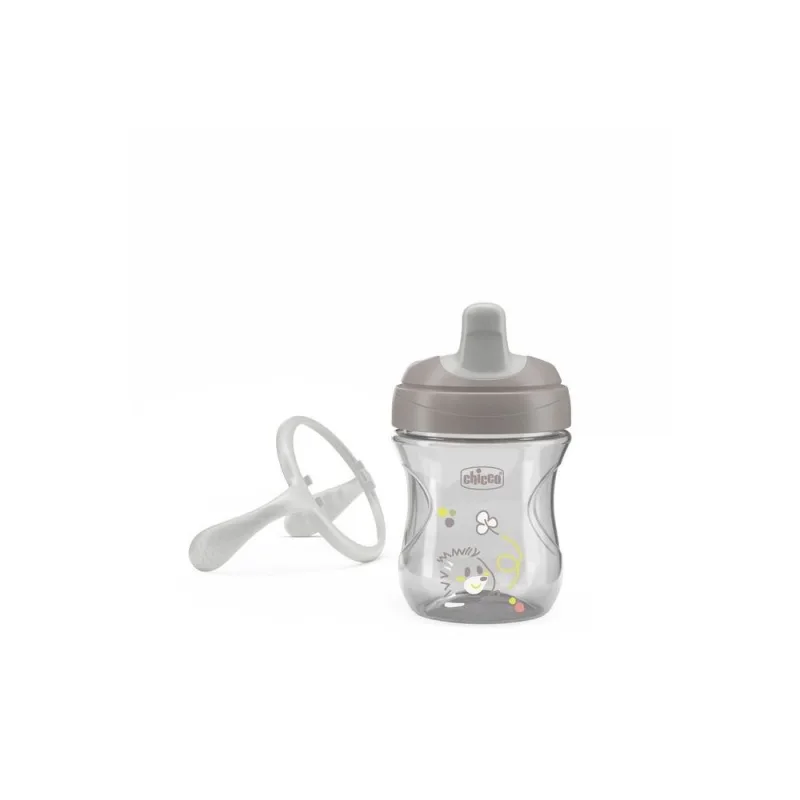 Puodelis Chicco vidutinio kietumo kandiklis 180646 200 ML 6+ PILKAS · 2