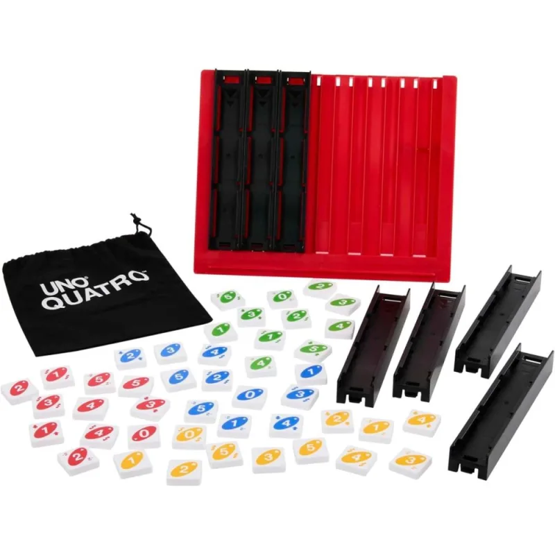 Žaidimas Keturi iš eilės – spalvos ir skaičiai Mattel HPF82 Gra Uno Quatro · 1