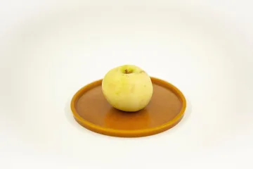 Bičių vaško lėkštutė „Saulala“. Diametras 15 cm