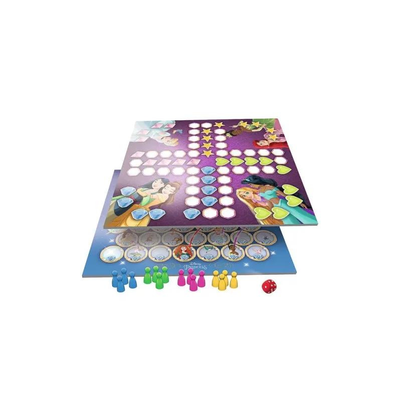 Stalo žaidimas 2in1 Kiniškos gyvatės ir kopėčios Disney Princess Trefl 02418 · 1
