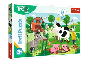 Dėlionė – 24 „Maxi“ – Treflikų šeima – Treflikai kaime – „Trefl“ 14361