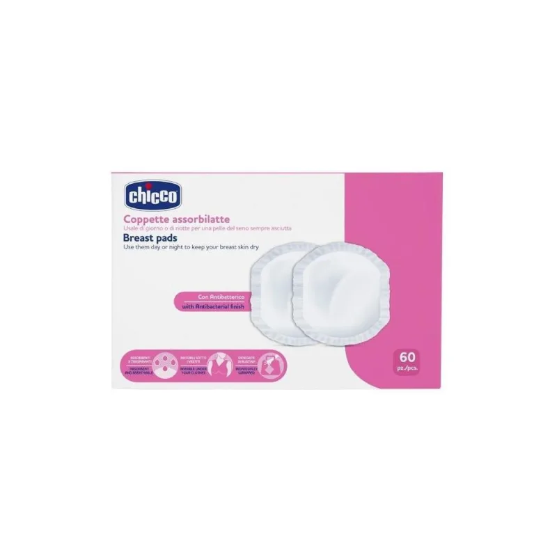 Vienkartiniai įklotai į liemenėlę Chicco 192656 60 vnt · 2