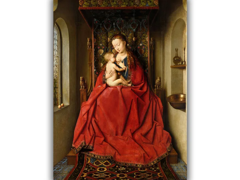Reprodukcija „Lucca Madonna“, Jan van Eyck, (1437)