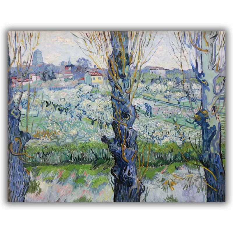 Reprodukcija „Žydintys sodai“, Vincent van Gogh (1889)
