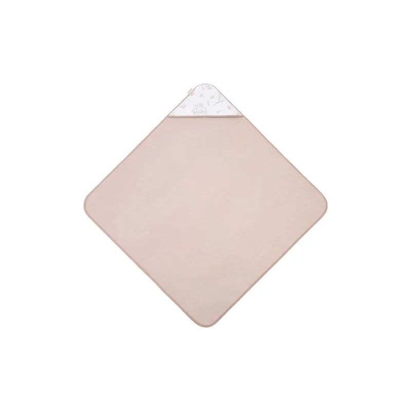 Medvilninis rankšluostis Sensillo FROTTE Luvi 100x100 cm, FLORI DUSTY PINK · 2