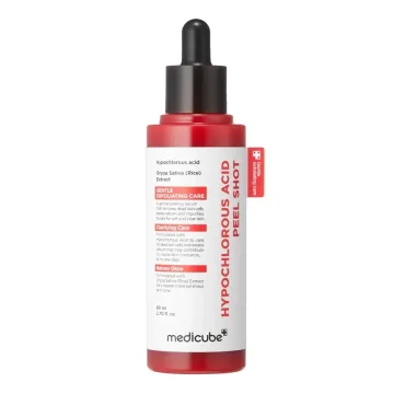 medicube Hypochlorous Acid Peel Shot – drėkinamasis šveičiamasis veido serumas, 80 ml.