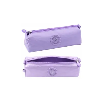 Vieno skyriaus mokyklinis pieštukinis dėklas violetinės spalvos 21,5 cm