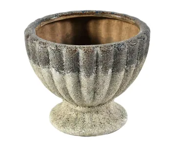 Antikvarinis mėlynas vazonas — 15,5x15,5x12,5 cm